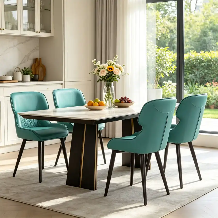 modern stainless steel dining chairs